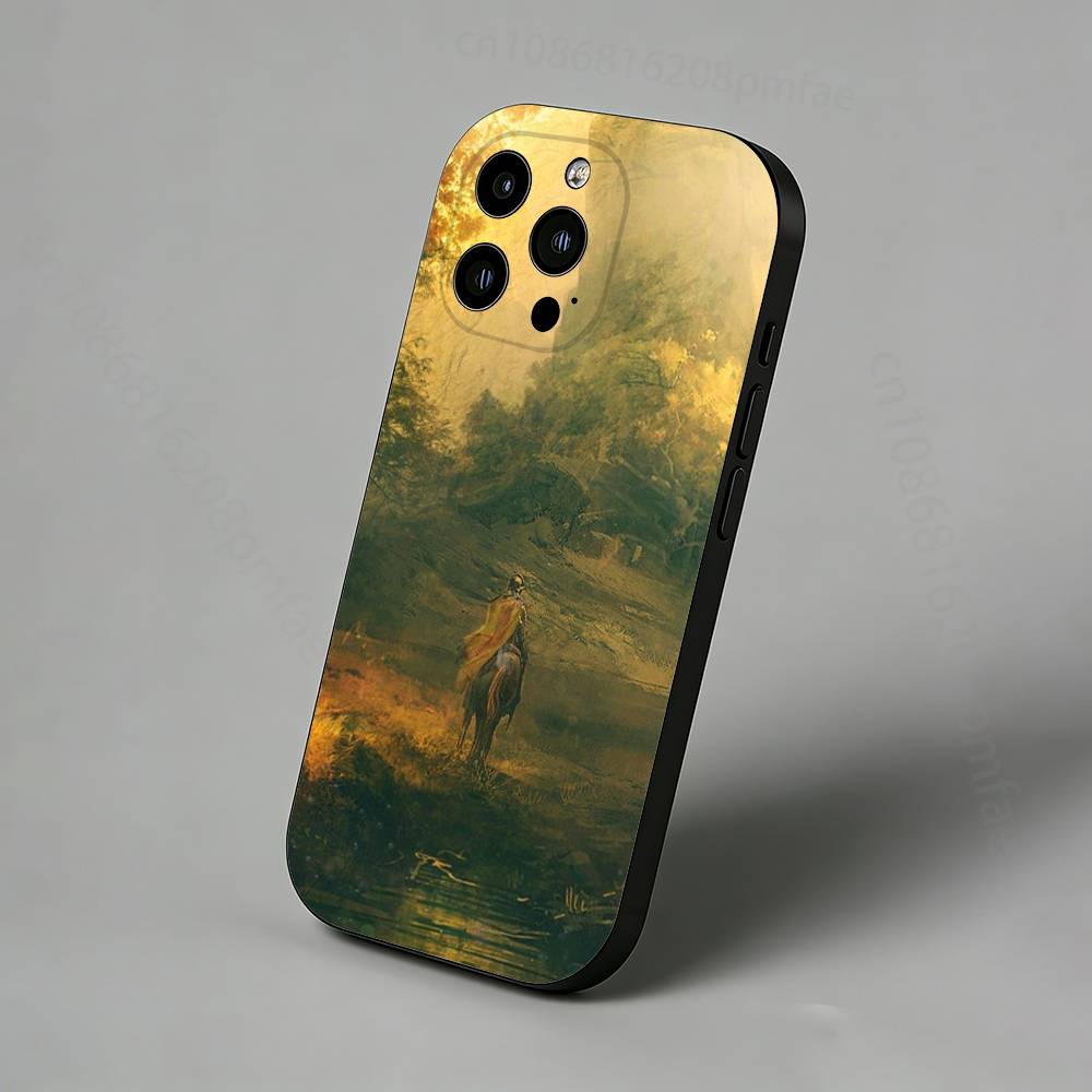 

Чехол для телефона в средневековом стиле «Рыцарь и конь» Для iPhone 17,16,15,14,13,12,11 Pro,Max,Plus,X,XS,XR,SE,Mini iPhone16