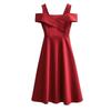 2026 Plus Size Women's Slimming Summer Dress - Flattering Belly Cover and Waist-Cinching