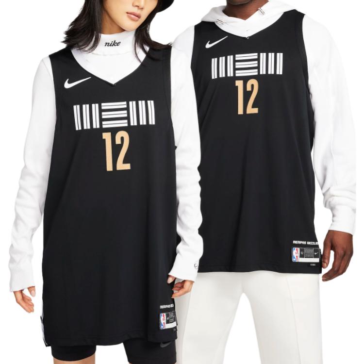 Nike Basketball Jerseys Unisex Black Crew Neck Moderate DX8764-010