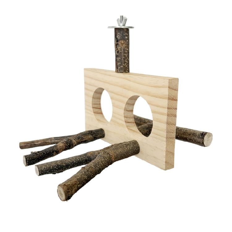 

Multifunctional Wooden Parrots Stand Wooden Bird Perches Stand Playstand Parrots Toy for Avians Enrichment 1