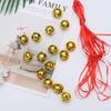 21Pcs Christmas Bell Set Five-Point Star Jingle Bells Handmade Shiny Small Bells for Wreath Tree DIY Craft Hanging Ornaments