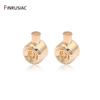 14k Gold Plated Crimp End Beads DIY Bracelet Stopper Beads Closures Lamps For Jewelry End Clip Clasps Jewelry Making Supplies