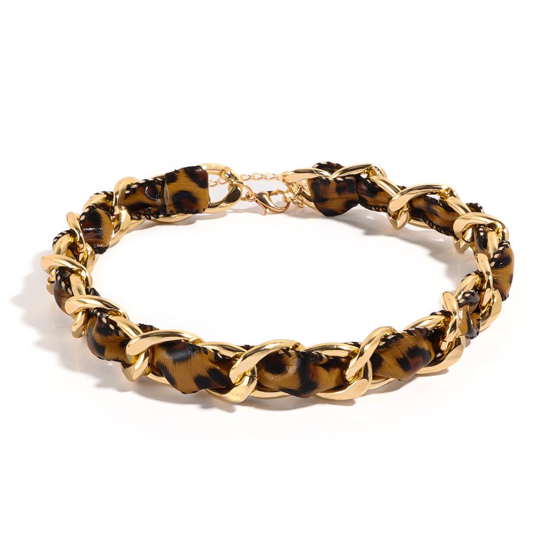 

Вязаное вручную бархатное колье-чокер с толстой цепью для женщин, ювелирные аксессуары