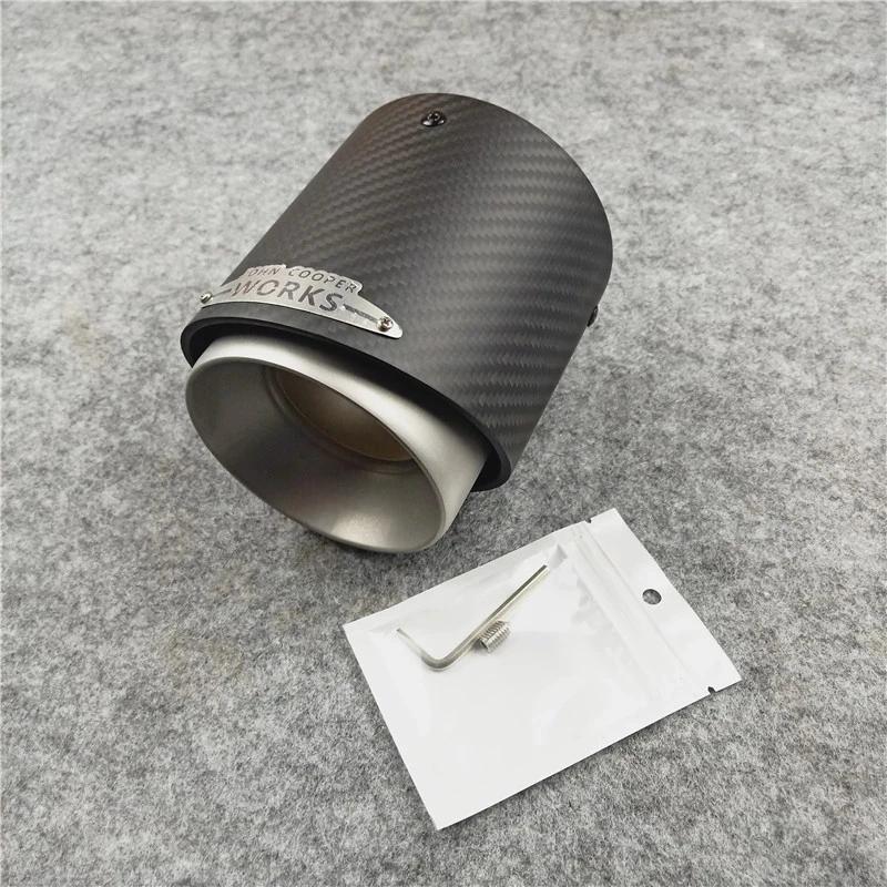1 Pezzo Per Mini Cooper F54 F55 F56 F57 R60 R61 F60 R55 R56 R57 R58 R59 S JCW Terminale di Scarico in Carbonio Accessori Auto