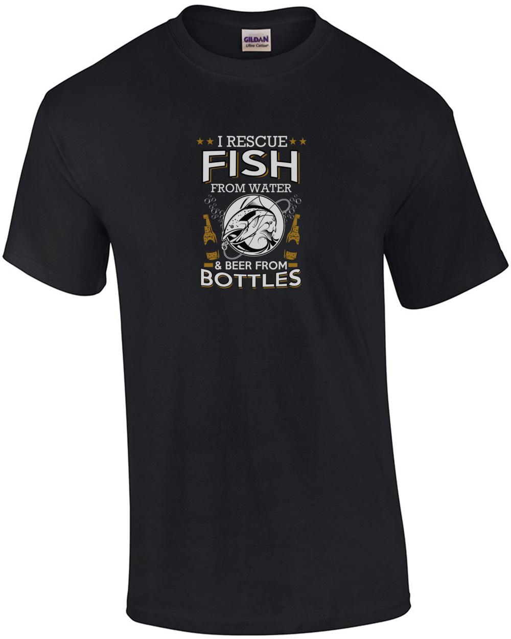 I Rescue Fish From Water And Beer From Bottles T-Shirt Unisex T-Shirt S