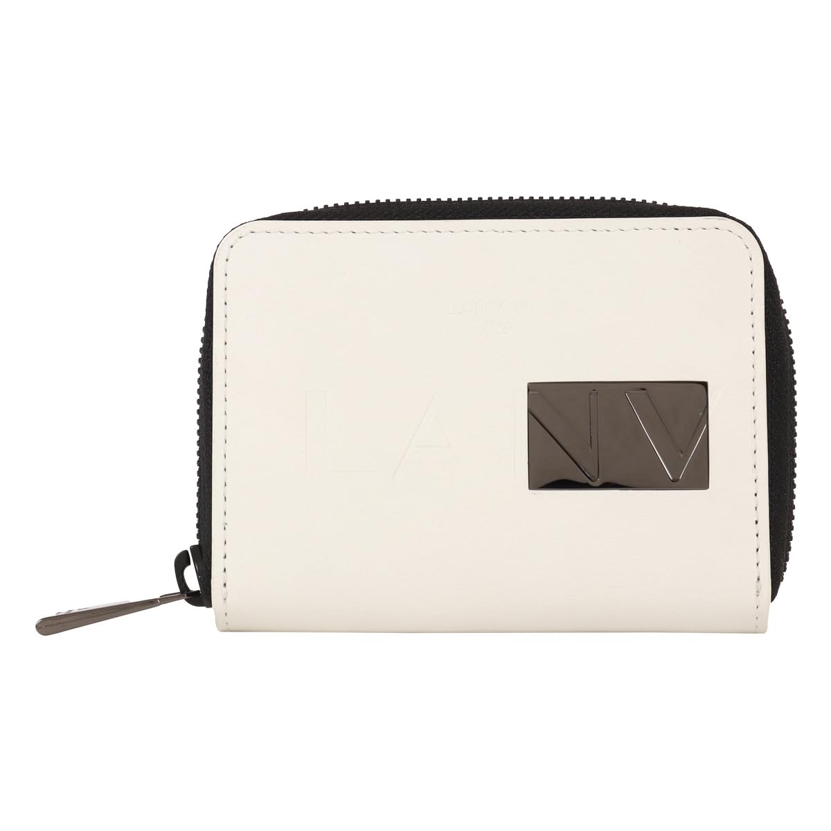 

on Key Case Round Zipper 4 Rows Large Key Holder 519602 Diablo Cowhide Genuine Leather White [Lanvin Blue] Men s [31]