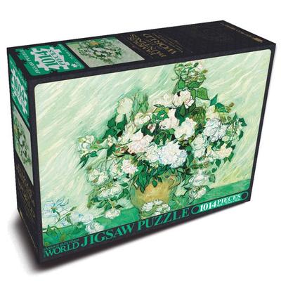 Famous Painting Vase with Red Roses Jigsaw Puzzle, Mixed Colors, 1014 Pieces Jigsaw Puzzle, Childrens Games, Educational Toys