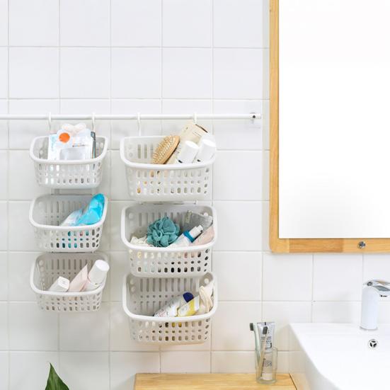 سلة تخزين معلقة سعة كبيرة تحمل قوي مجوفة جيدة التهوية مقاومة للماء سهلة التنظيف منظم سلة تخزين