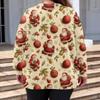 Ladies' Fashionable And Casual Christmas Cute Printed Round Neck Long Sleeved Knitted Yarn