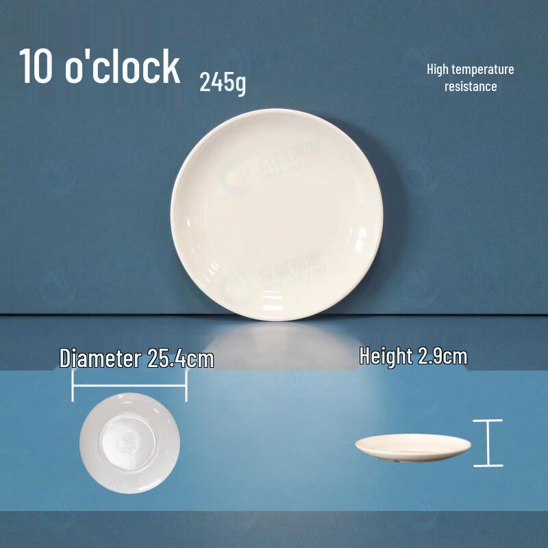 Melamine White Round Plates