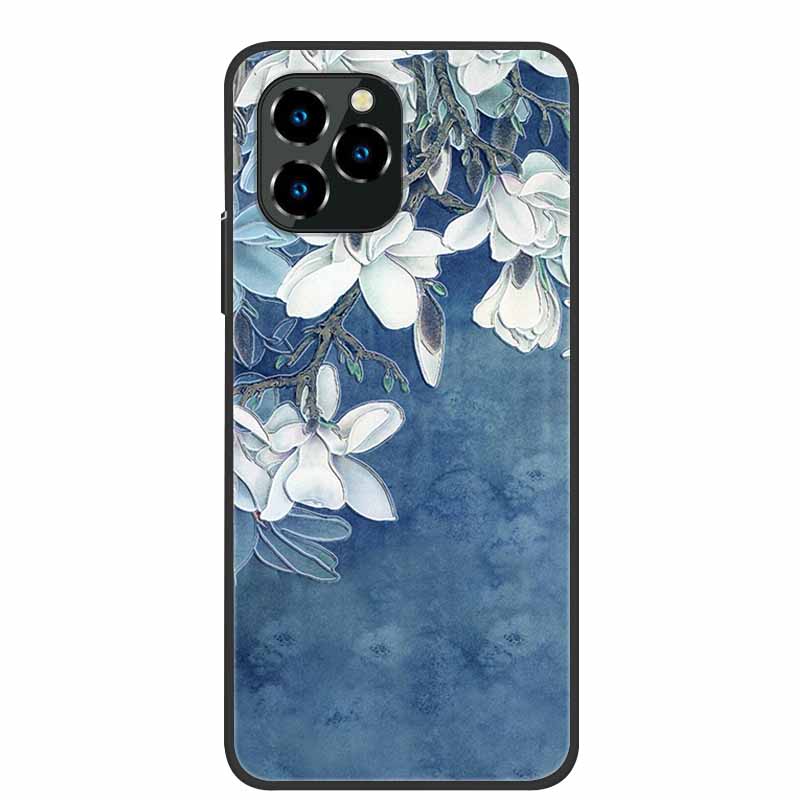 For Oukitel C21 Pro Case Luxury 3D Blossom Emboss Silicone Phone Case For C21pro Shockproof Coque Relief Flowers Funda Capa