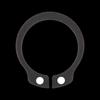 DIAIEN GB/T 894.1 Metric 65Mn Blackened Shaft Retaining Ring