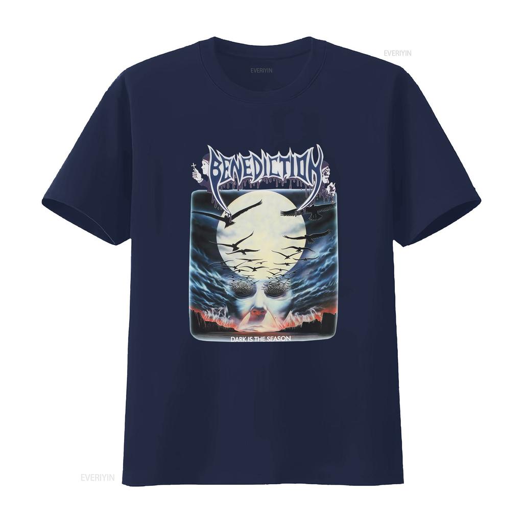 New Benediction Band Dark Is The Season T Shirt For Fans S 5XL BI04204 Vintage Washed Comfortable Top For Everyday Wear
