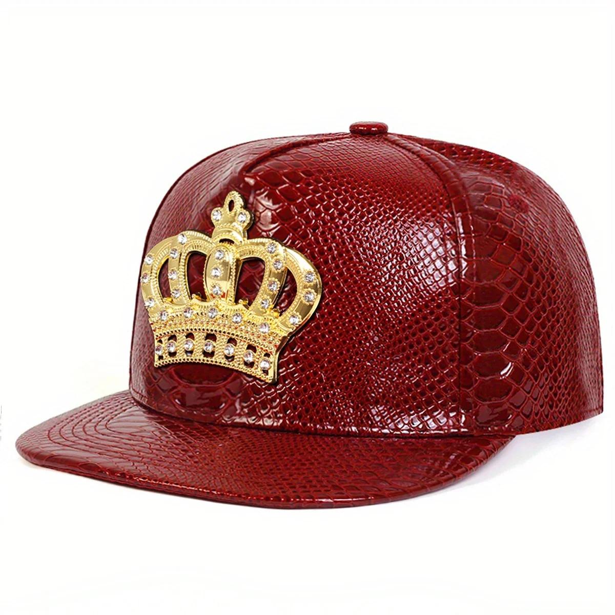 Unisex Diamantkrone Etikett Baseballkappen Frühling Herbst Outdoor Verstellbar Lässig Hip-Hop Trucker Caps Sonnenschutzmütze brown