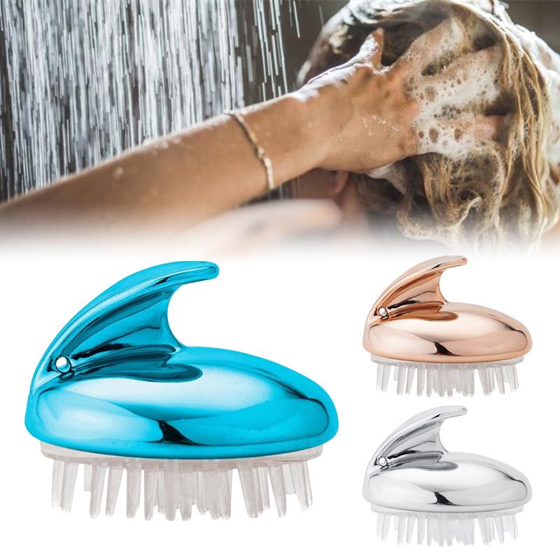 Massage Soft Brush Head Body Scalp Massage Hair Cleaning Shampoo Spa Bath Shower