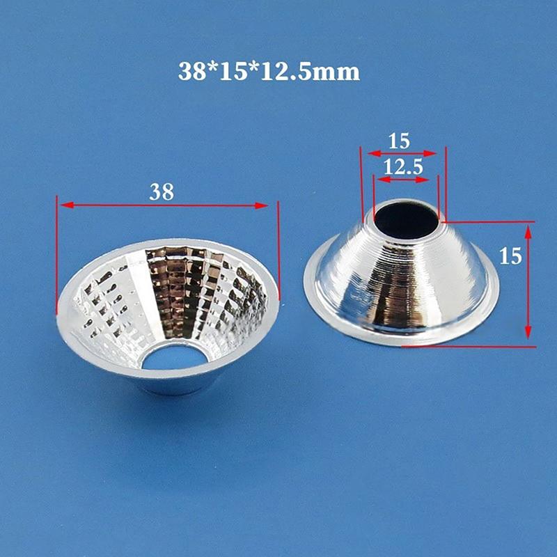 1 Piece 20-126Mm 15-120 Degree Lampshade Reflective Bowl For Diy Light Optical Led Aluminium Reflector Cup For Cob Lamp Bead