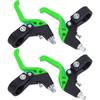 Children Bicycle Brake Levers Ergonomic Adjutable Handle for 22.2mm 0.9in Handlebar Diameter Black Green