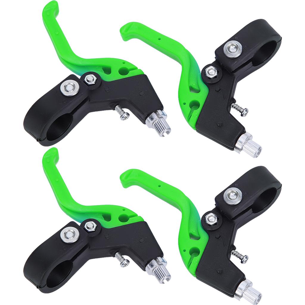 Children Bicycle Brake Levers Ergonomic Adjutable Handle for 22.2mm 0.9in Handlebar Diameter Black Green