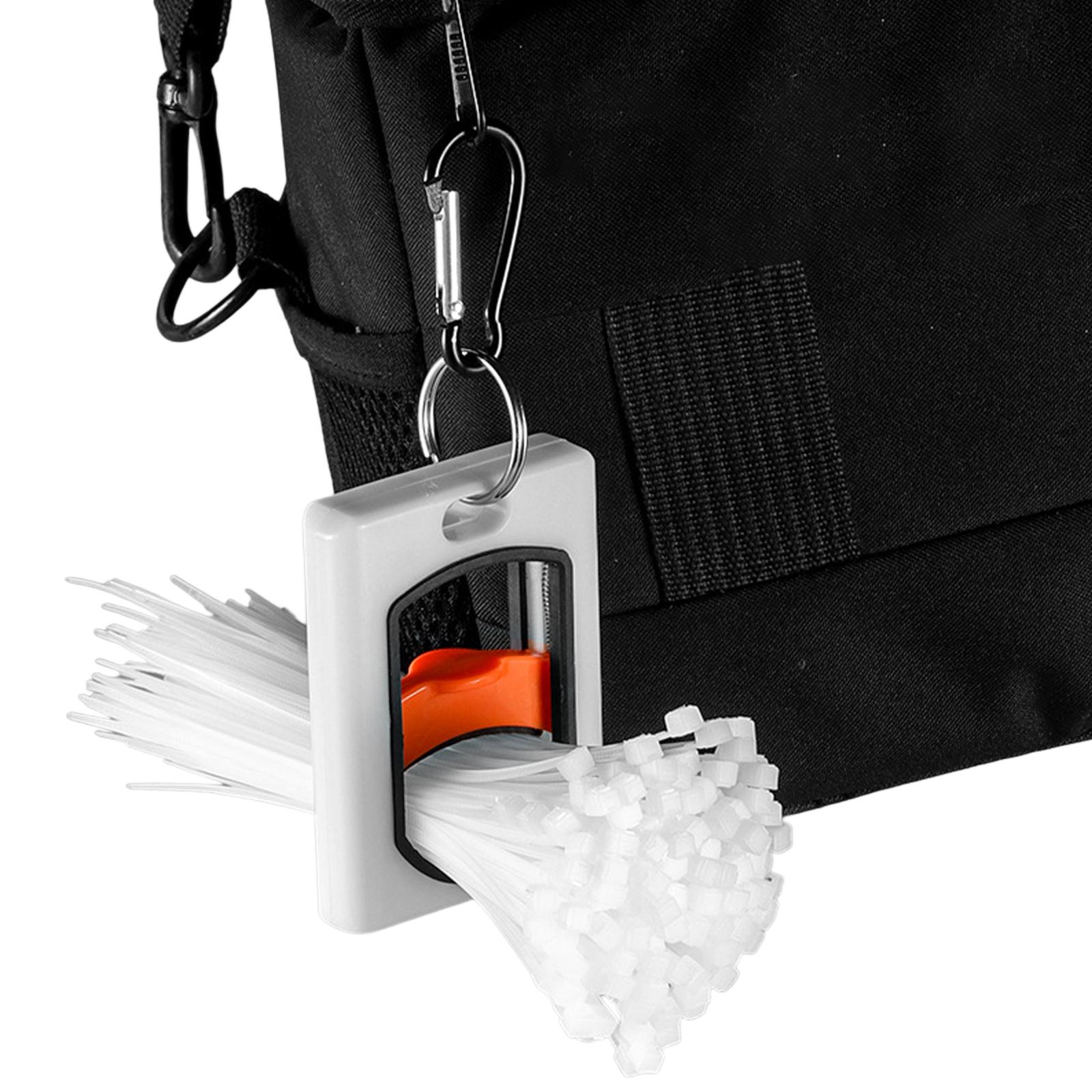 

Square Cable Tie Organizer Glow In The Dark Cable Tie Holder Wire Tie Storage Keeper for Travel Home Office China Mainland