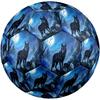 1pc Wolf Moon Night Theme Soccer Ball Football, Size 5, Lightweight PVC, Outdoor Training Soccer Ball,Gift J61438