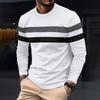 Abbigliamento sportivo casual da uomo a maniche lunghe con scollo rotondo per lo street style