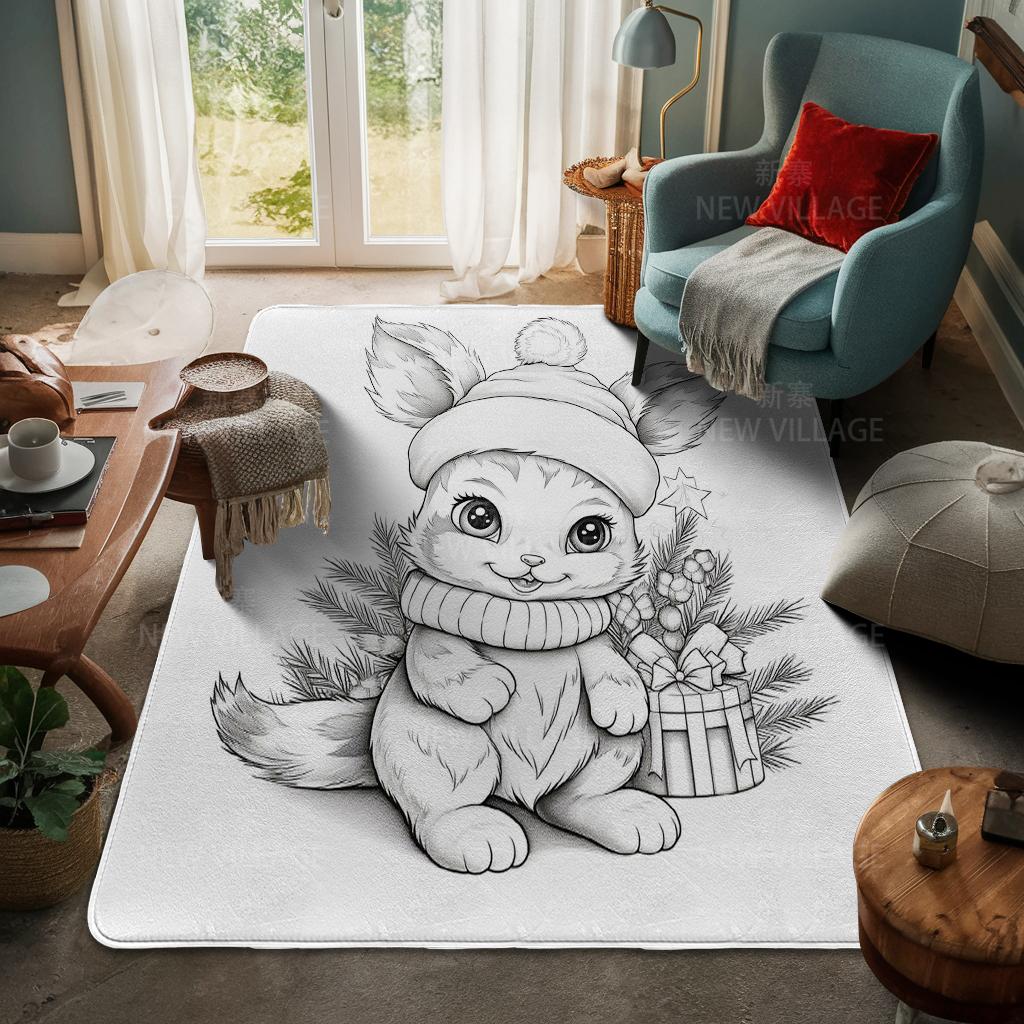 Koberec ke vchodu do domu Rohožka ke dveřím do domu Obývací pokoj Vana Koupelna Protiskluzové koberce s absorpcí vody vana Veselé Vánoce zima