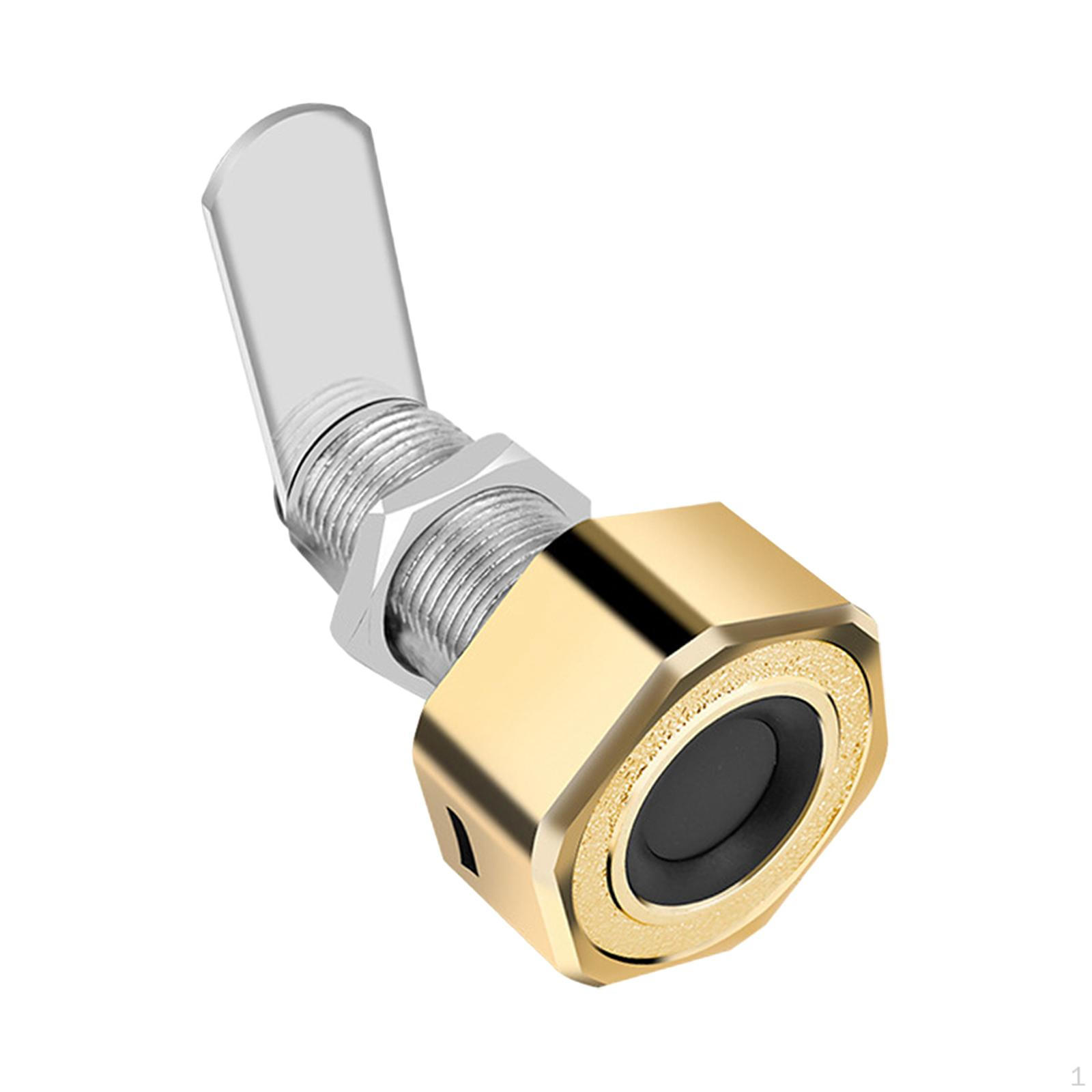 

Drawer Lock, Biometric 20mm, Privacy Metal Cabinet Lock for Bedside Table, Desk золотий