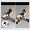 Kaffee Tamper Matte Station Ständer Holz Universal Siebträgerhalter Kaffeeverteiler & Puck Screen Kaffeebürste Aufbewahrungsbasis