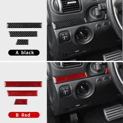 For Porsche Cayenne 2003 2004 2005 2006 2007 2008 2009 2010 Door Decor Interior Car Accessories Real Soft Carbon Fiber Sticker