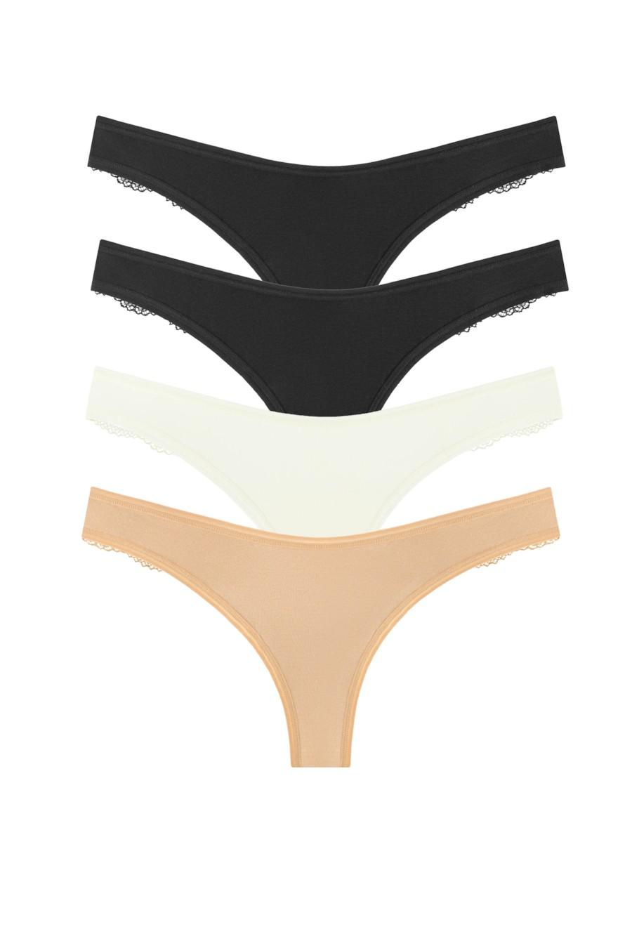 

Трусики стрінг, 4 штуки Anabel Arto (90883) 5(XL) різнокольорові кольору