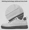 Autumn Men's White Height-Increasing Shoes 8cm - Korean/British Casual Fashion Shoes 