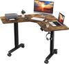 Nieuw Triadyn WorkBase 1206L Hoekbureau Elektrisch In Hoogte Verstelbaar Handvat 120x120cm Rustiek Eiken