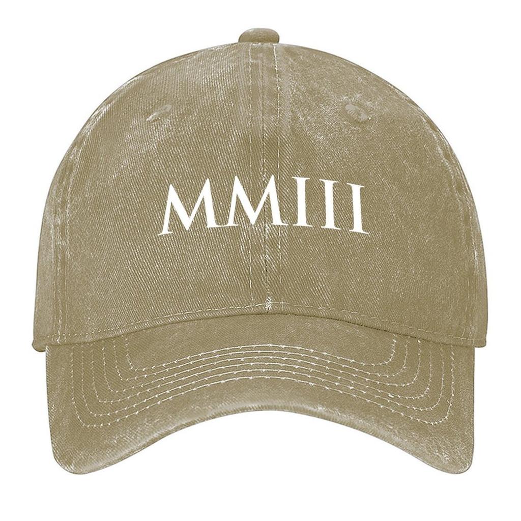 2026 2003 MMIII (Roman Numeral) Baseball Cap Vintage Golf Cap Anime Anime Hat For Girls Men's