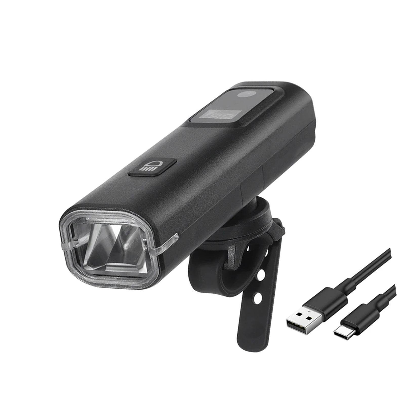 

Водонепроницаемый велосипедный фонарик с 4 режимами освещения, перезаряжаемый светодиодный велосипедный фонарь, налобный фонарь, передний свет для ночной езды B