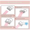 ABWR-100Pcs Key Fob Hardware With Split Rings Set Tail Clips For Wristlet Clamp Lanyard Keychain DIY Tool With Ring
