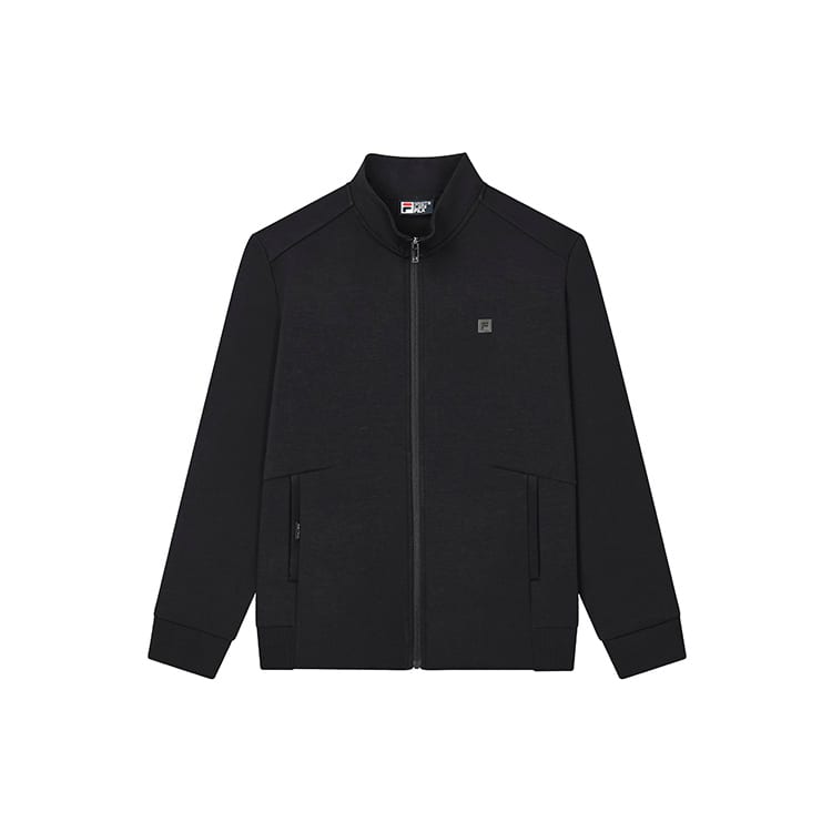 FILA Jackets Men's Jet Black Stand Collar Moderate F11M317505FBK