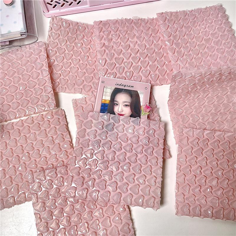 10 Stück Rosa Liebe Luftpolsterversandtaschen Selbstklebende Verpackungsbeutel Kleinunternehmensbedarf Gepolsterte Umschläge Luftpolsterumschläge Versandbeutel
