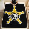 FC Sheriff logo FlAannel Blanket, High quality Comfortable for All Seasons, Home Decor, Warmth and Comfort