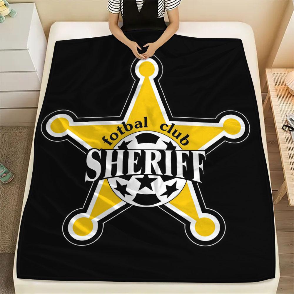 FC Sheriff logo FlAannel Blanket, High quality Comfortable for All Seasons, Home Decor, Warmth and Comfort