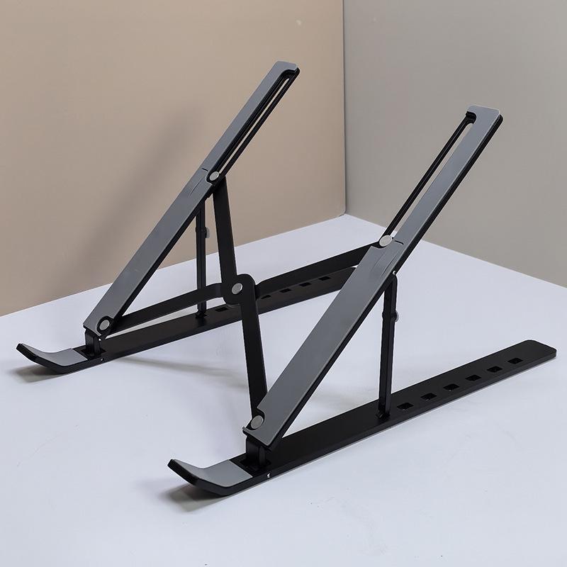 Universal Foldable Laptop and Tablet Stand with Adjustable Height and Heat Dissipation