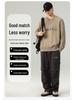 Men's Casual Round Neck Long Sleeve Pullover Hoodie for Spring, Autumn, and Winter