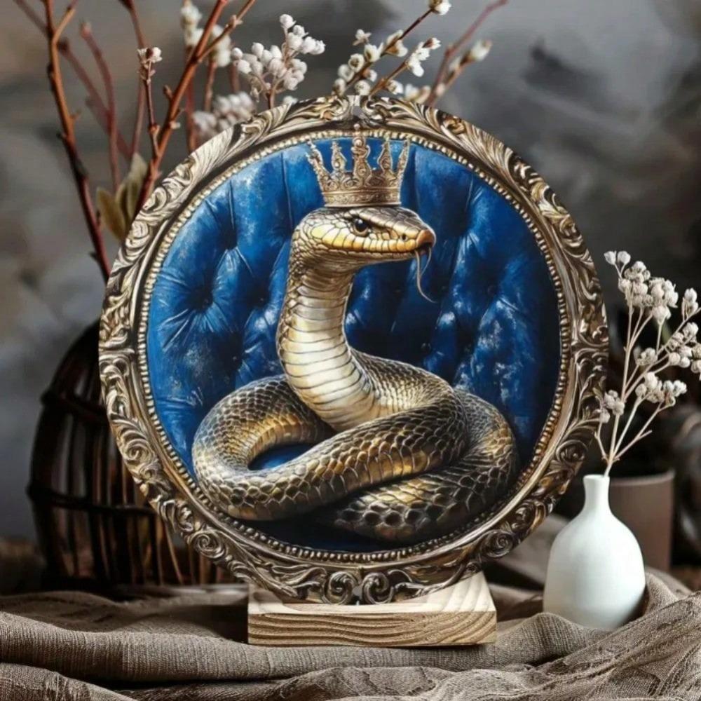Vintage Snake Metal Wall Art for Bar Kitchen Home Decor Halloween Party