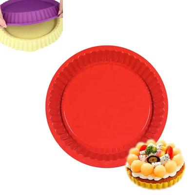 26cm Silicone Cake Baking Tray High Temperature Pizza Pie Pan Easy Release Toast Bread Mold For Kitchen Tools Pastry Accessories