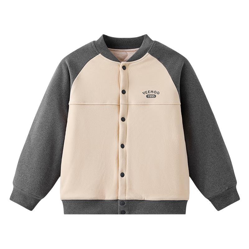 Yeehoo Kids  4-Layer Warm Wool Baseball Jacket 150
