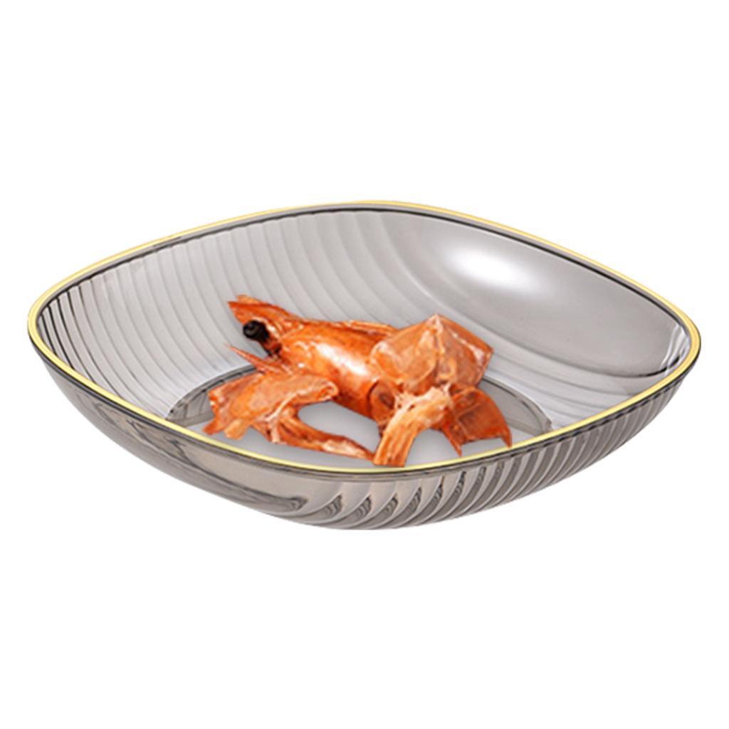 Appetizer Plates Transparent Safe And Transparent Home Dinner Plates For Kids Reusable Smooth Snack Dish For Salads Fruit Chips