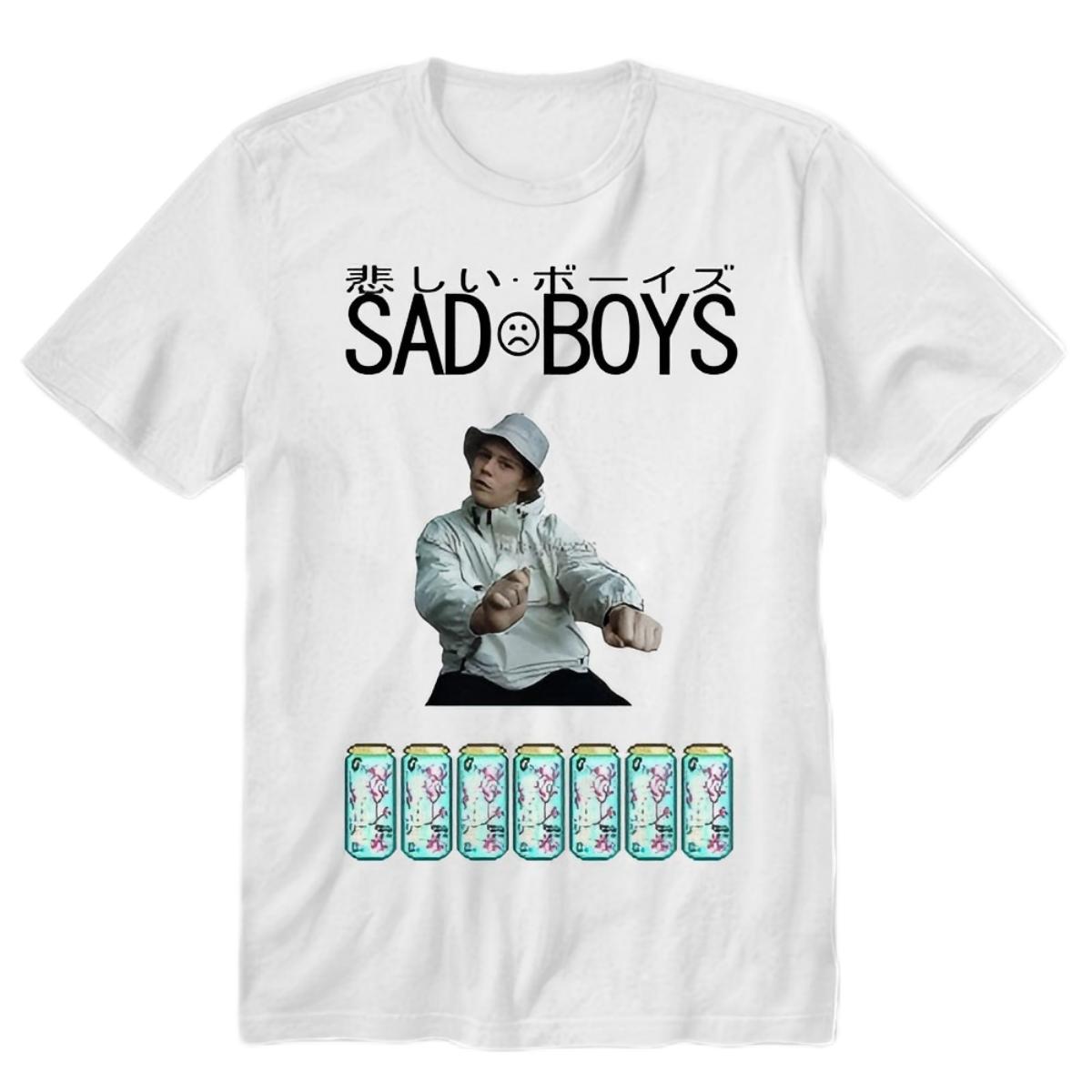 Japanese Sad Boys T-Shirt S белый