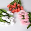 14" Umělé Tulipány Realistické na Dotek Dlouhá Stonek Umělý Tulipán pro Jaro Velikonoce Domov Kuchyně Svatba Kytice Dárky ke Dni Matek