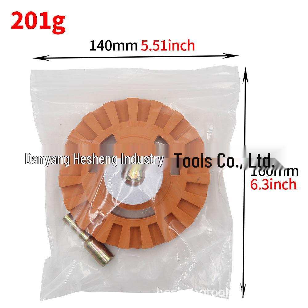4-Inch Pneumatic Glue Removal Disc, 20MM Rubber Grinding Wheel for Tire Polishing