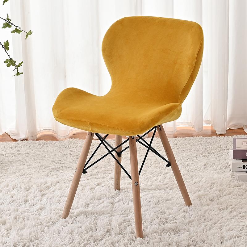 Velvet Butterfly Chair Cover Modern Simple Thickened Anti-Cat Scratching Chair Cover Bar Stool Case Dining Chair Decoration