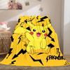 Pikachu Luxury Flannel Lightweight Blanket Home Decor Sofa Bed Travel Cover Family Gift For All-Season  LXR118